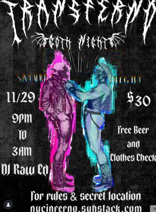 TRANSFERNO: GOTH NIGHT