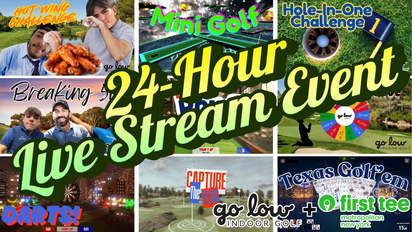 24 hours of live streaming June 20th, 2025, to support @firstteemny ⛳️. Pop in anytime, hang with us, and help us raise some funds for a great cause. #FirstTee #24HourStream