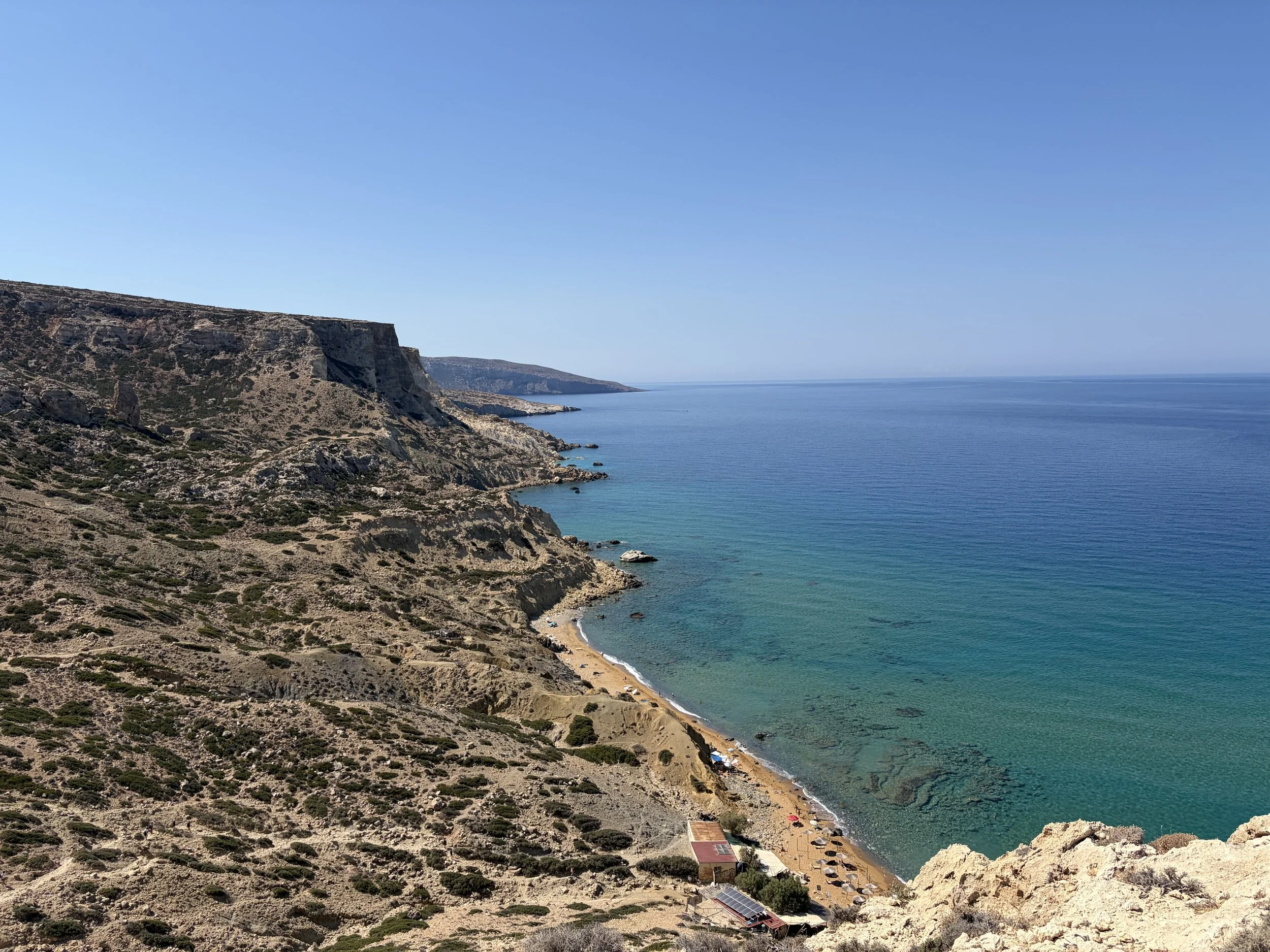 view of red beach, Crete