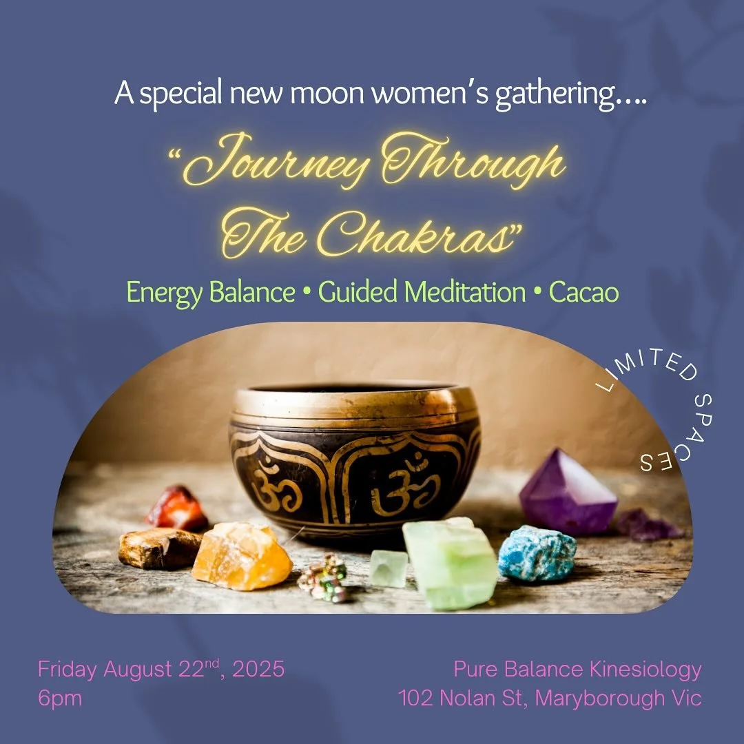 This is your invitation to join me for a special women&rsquo;s gathering on the eve of the New Moon to honour and soften into your sacred feminine energy.

Reconnect to your body through gentle breath, energy balancing + nourishment for your soul as 