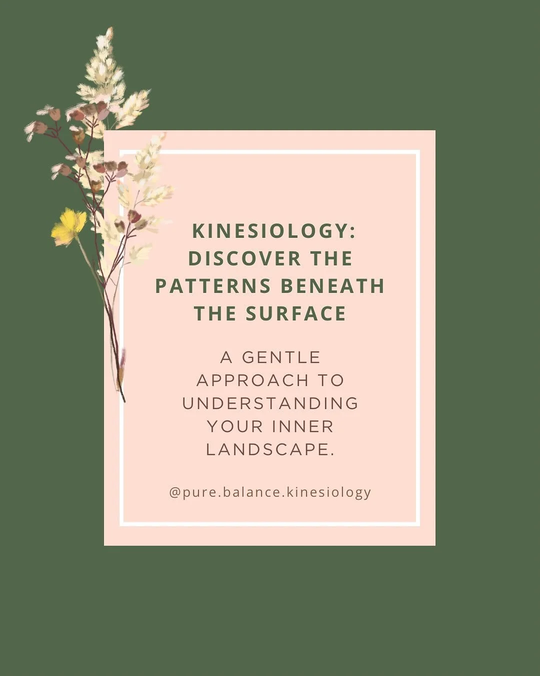 Kinesiology offers a space to be guided on a journey into the patterns that are shaping how we think, feel, and move through life.

By gently exploring the body&rsquo;s responses, kinesiology reveals the underlying causes behind stress, tension, or h