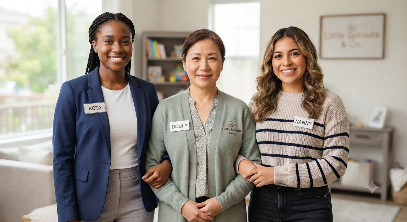 Finding the Perfect Caregiver for Your Bay Area Family: ROTA Nannies, Full-Time Nannies, and Postpartum Doulas Explained