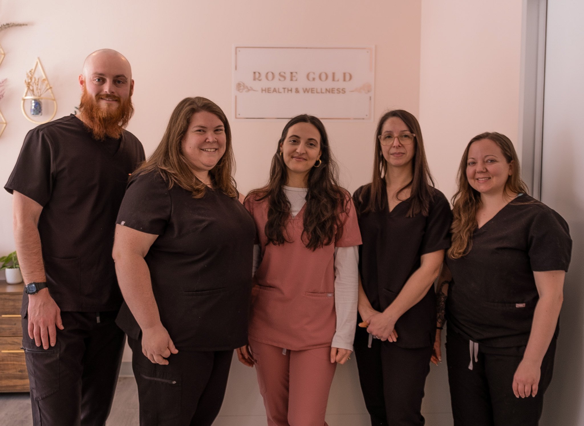 Group shot of Rose Gold Wellness staff