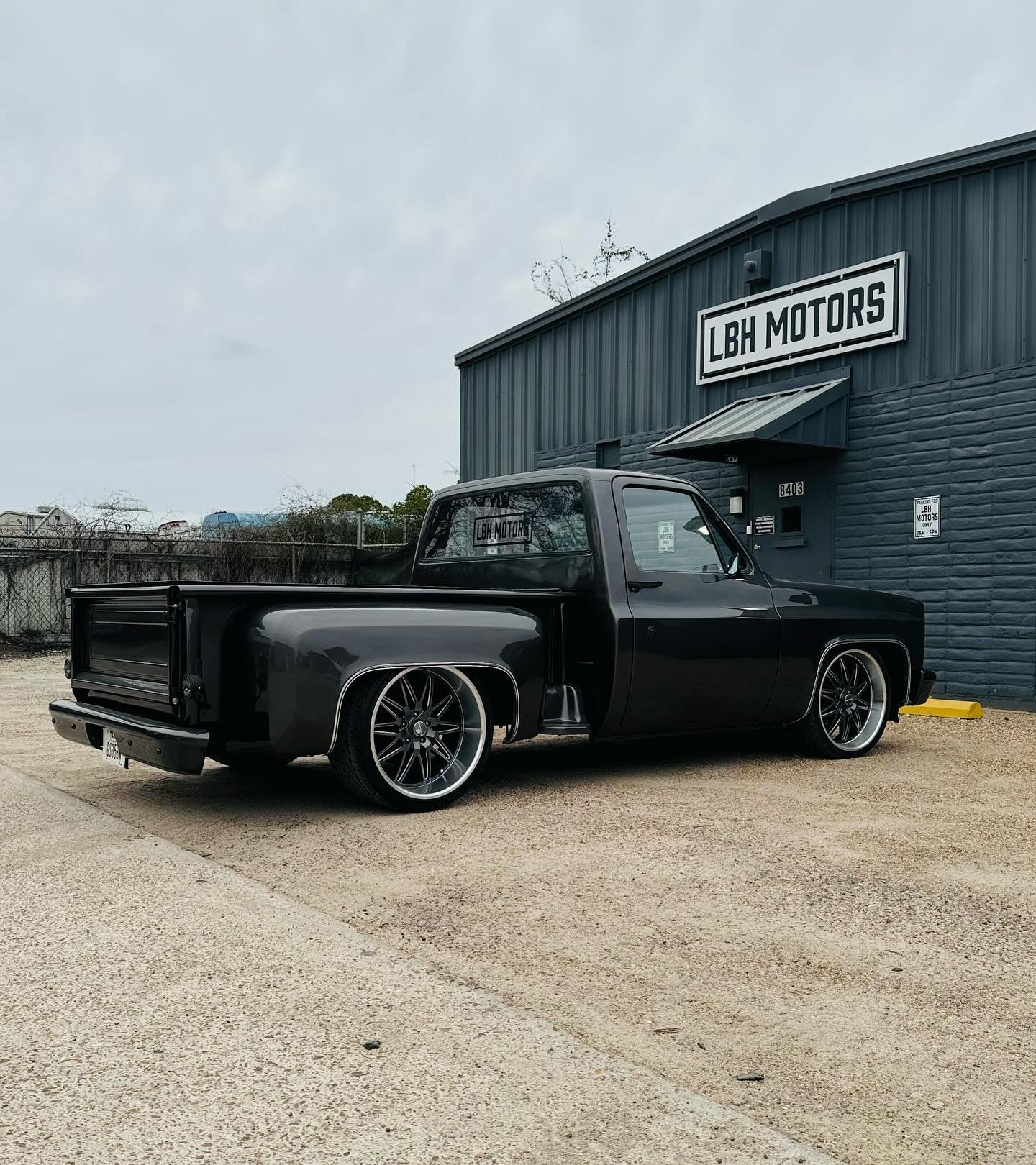 Got the 84 back to the shop from @solarprotint1. Kick panels look awesome and audio was perfect. Music up the whole ride back. Filled up the gas tank for the new owner. One of the last stops before @trucksandcoffeehoutx 4th Annual Charity Car &amp; T