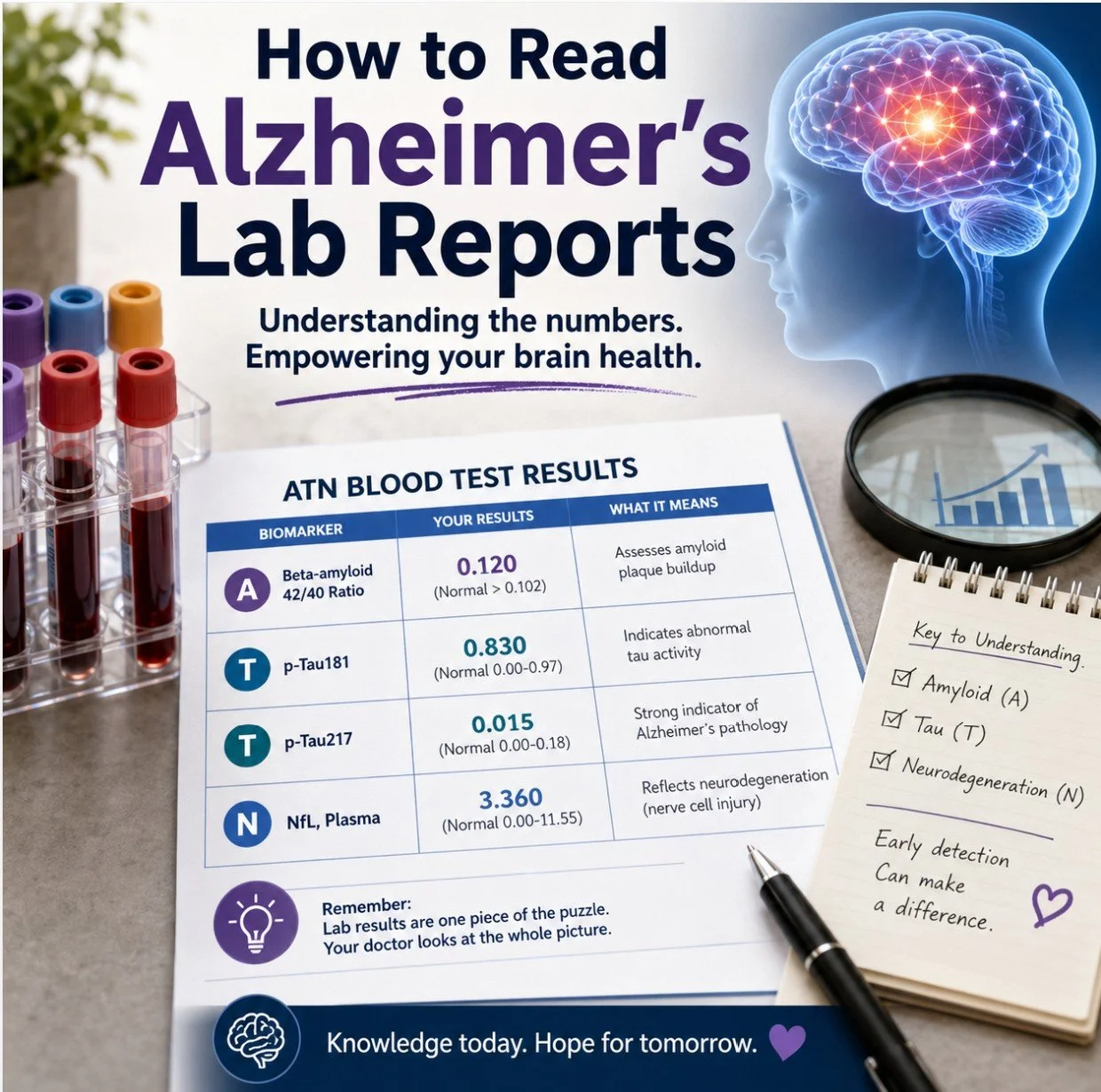 How to Understand Your Alzheimer's Blood Tests and PET Scan Results