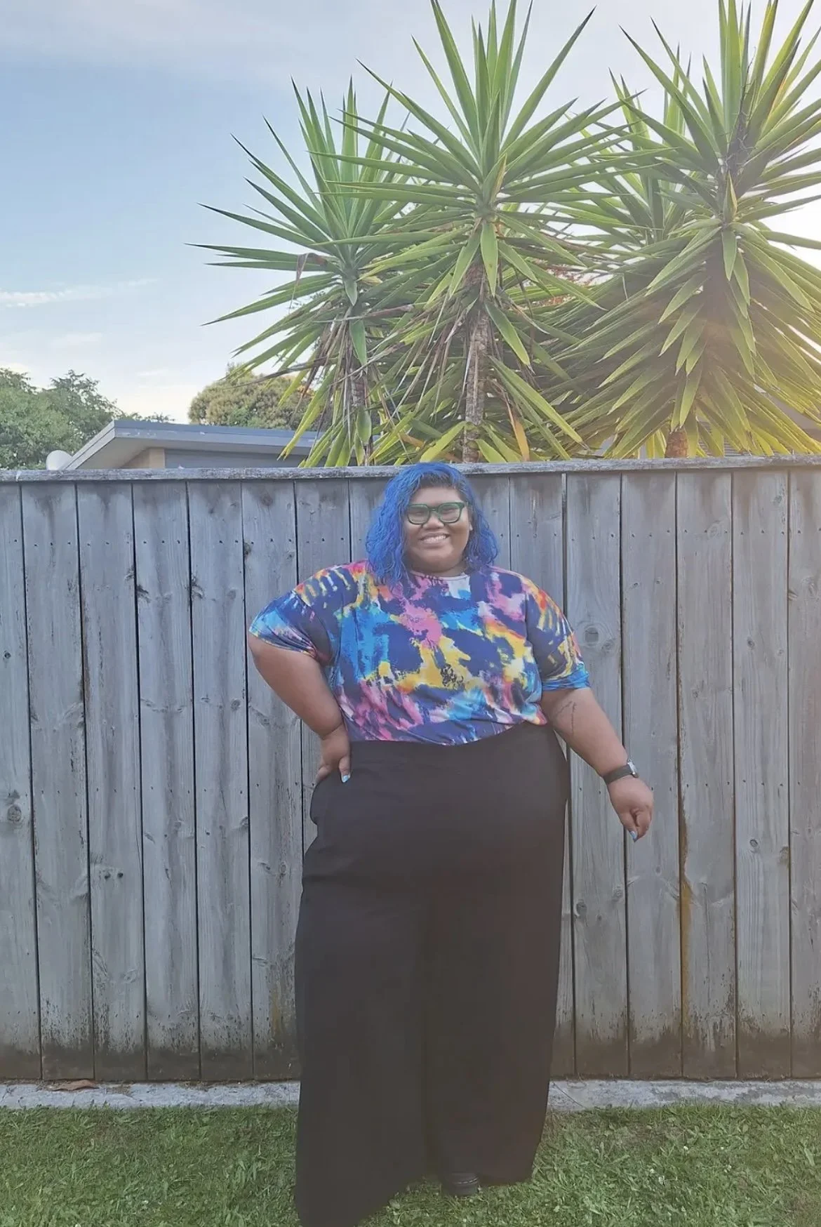 Shein tie-dye top - size 4XL