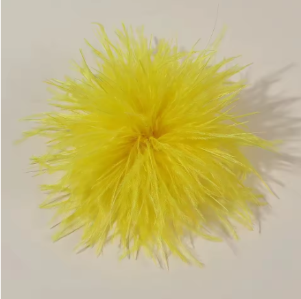 8-10CM Large Handmade Artificial Ostrich Feather Brooch
