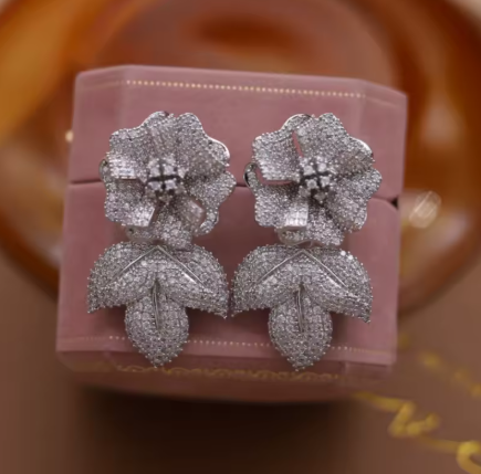 Gorgeous Flower Trendy 3D Flower Earrings
