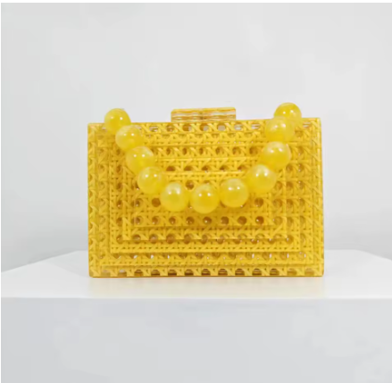 Women's Acrylic Clutch Bag For  Party  and Summer Occassions