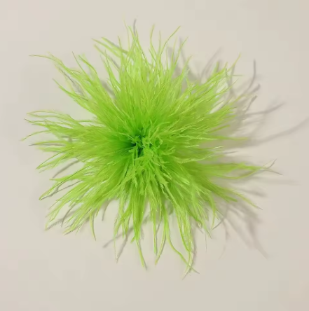 green ostrich feather brooch.png