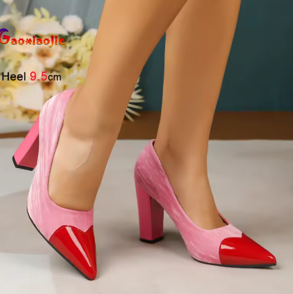 Women's Color Block High Heel Pumps