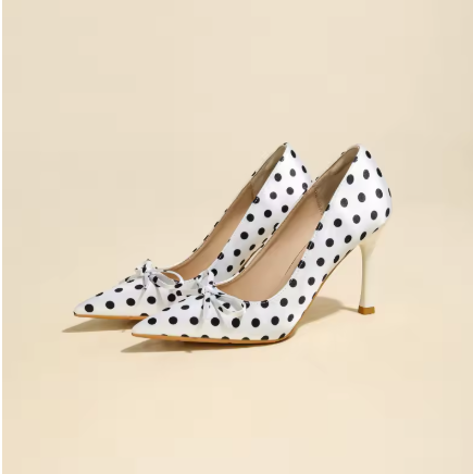 Women's Fashionable Polka Dot Elegant  High Heel Pumps