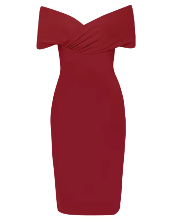 burgundy Off Shoulder dress.png