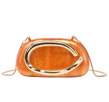 Women's Metallic Luxury Evening Banquet Clutch Bag