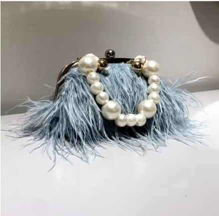 Women's Pearl Handle Evening Bag