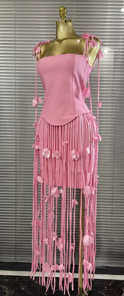 pink tassle dress.png