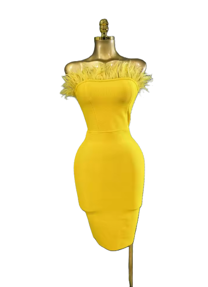 yellow chiffon ruffle dress 2.PNG