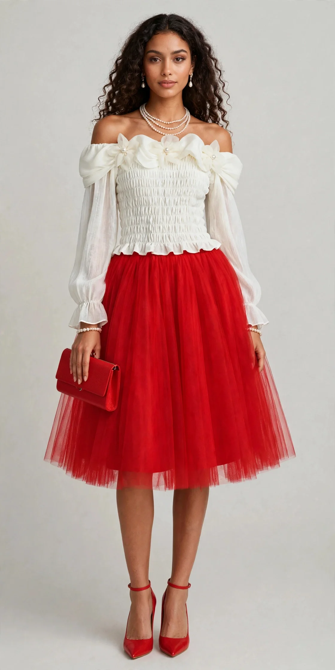 Women's 3-Layer Tutu Tulle Party Skirt