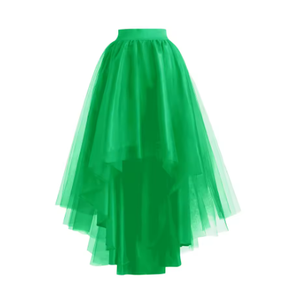 green high-low formal skirt.png