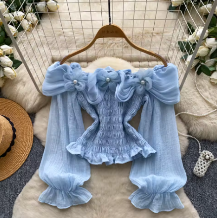 blue elastic blouse.png