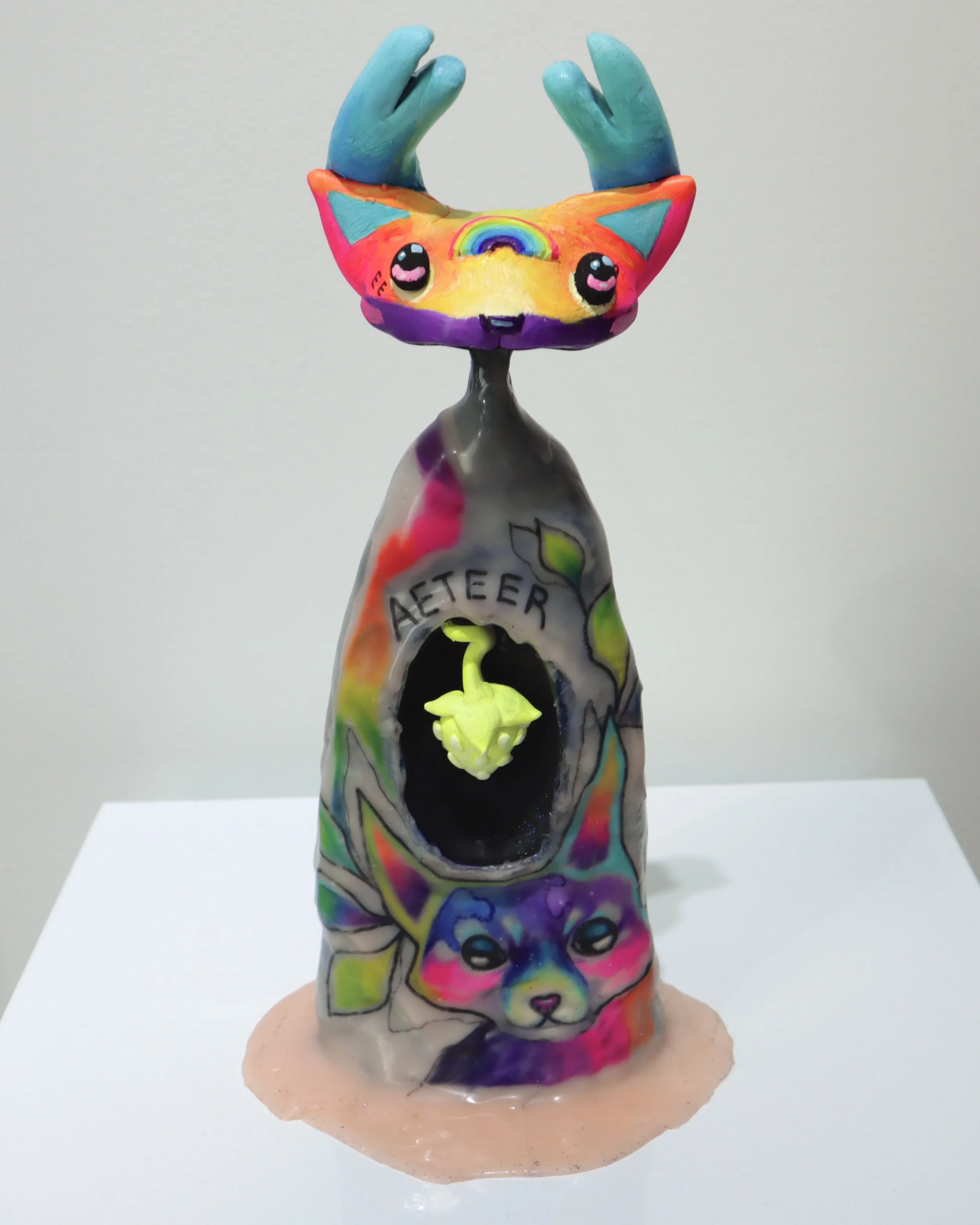 "Aeteer"
Polymer clay, tattooed ink on platinum based silicone
2025