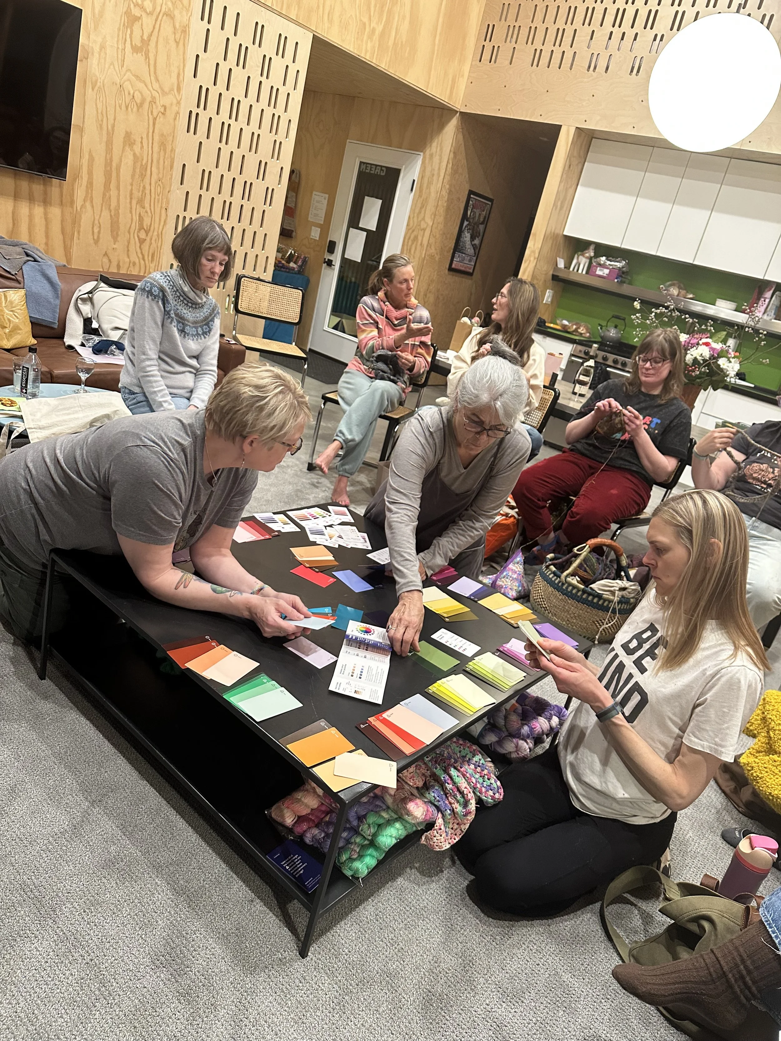 Playing with Zollie Palette Scout at Knit Camp