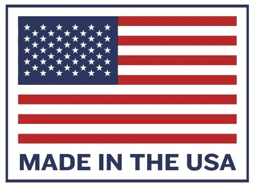 American flag with the text 'Made in the USA' underneath.