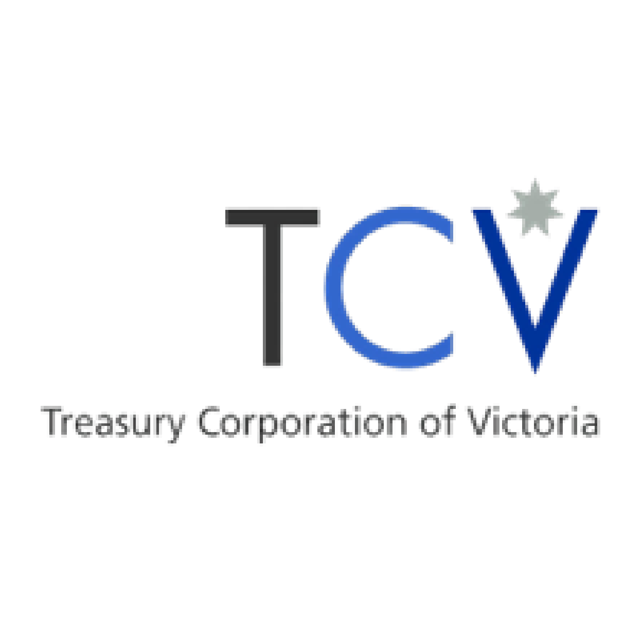 Logo for Treasury Corporation of Victoria with the acronym TCV and a star symbol, with the text 'Treasury Corporation of Victoria' below.