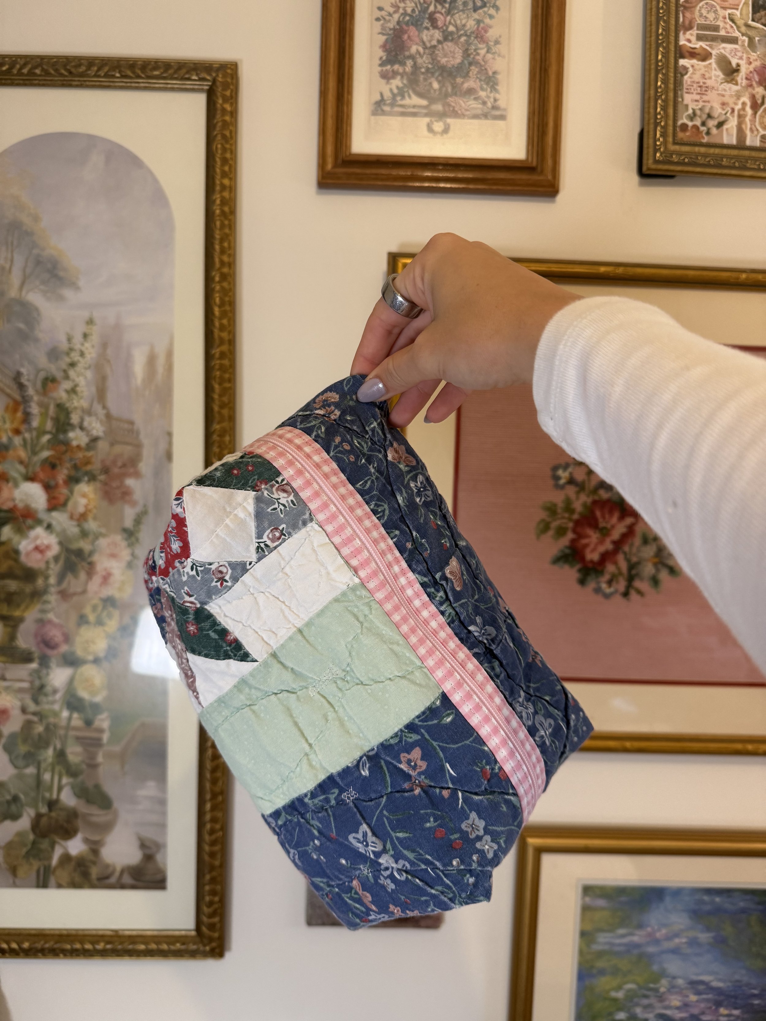 Quilted Zip Pouch - One Size