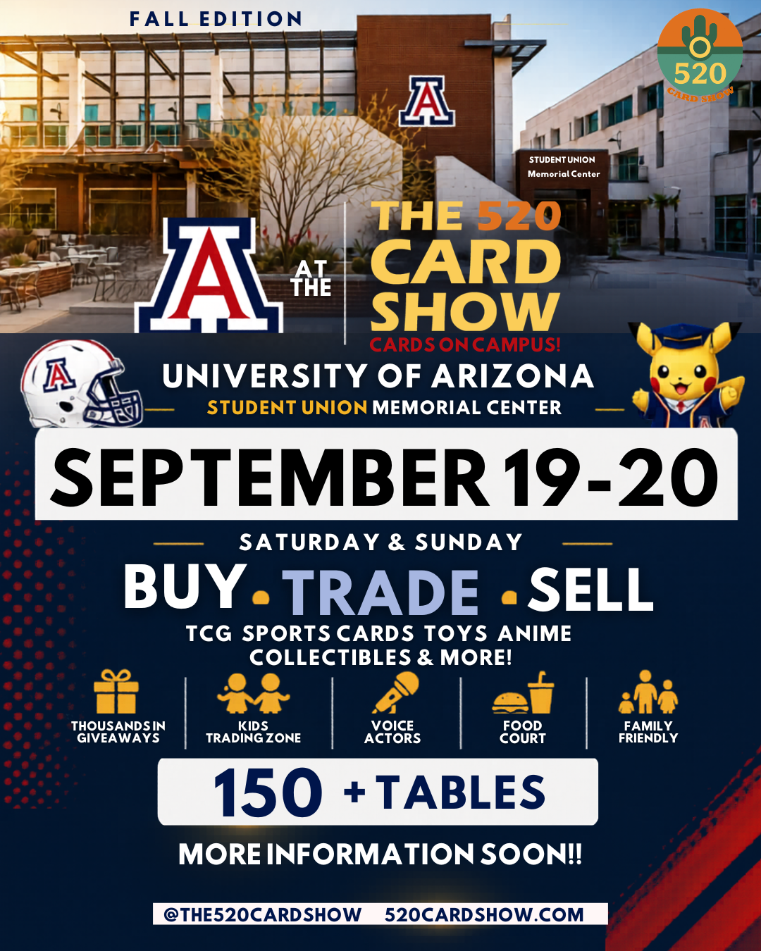 The 520 Card Show - University of Arizona Fall Edition logo