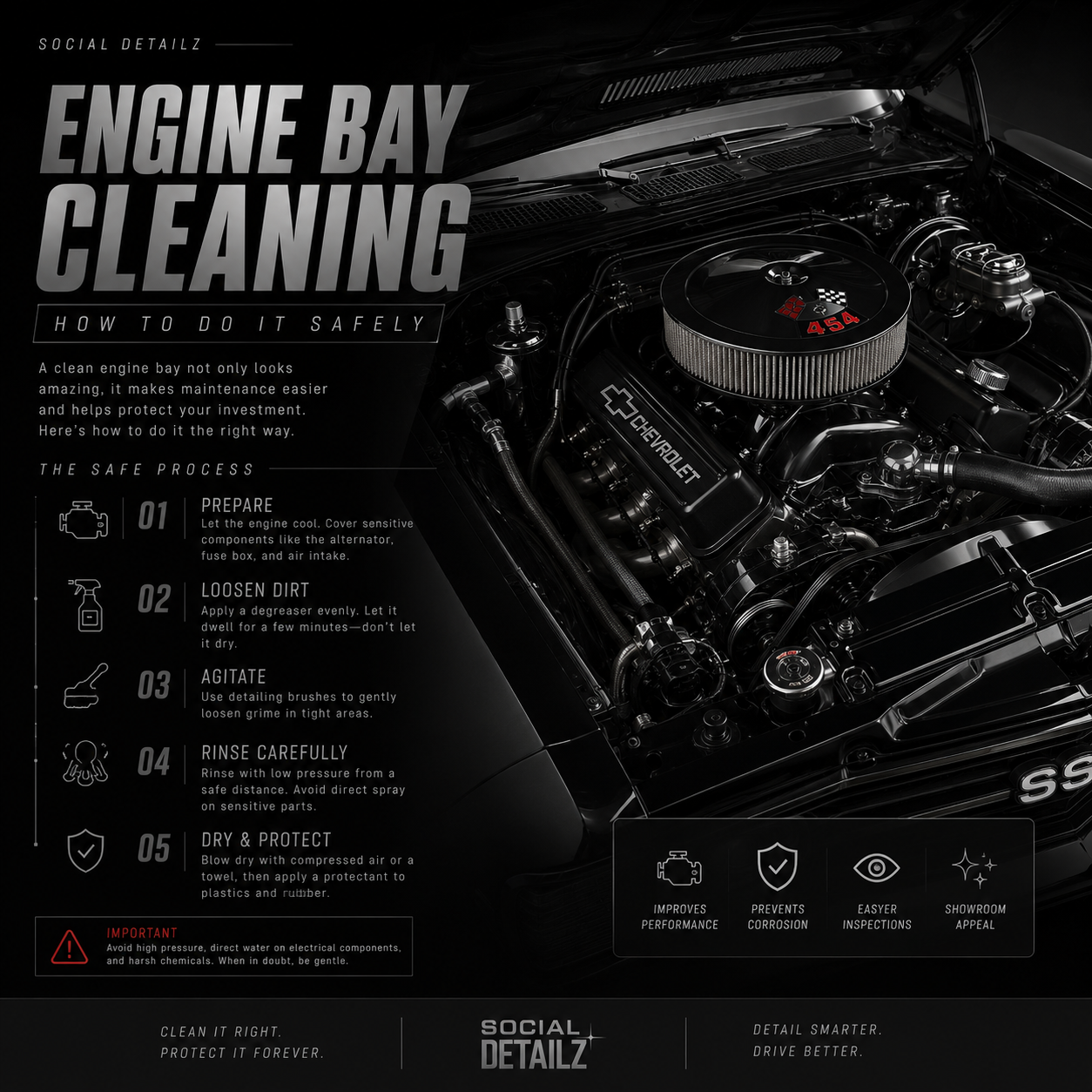 Engine Bay Cleaning: How to Do It Safely (Without Creating Electrical Problems)