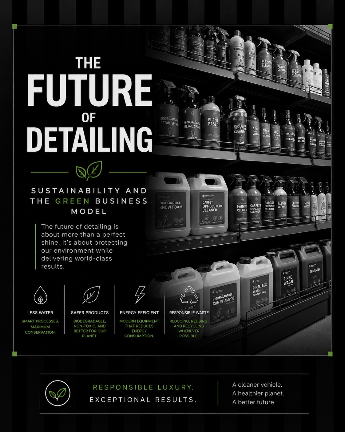 THE FUTURE OF DETAILING SUSTAINABILITY AND THE GREEN BUSINESS MODEL