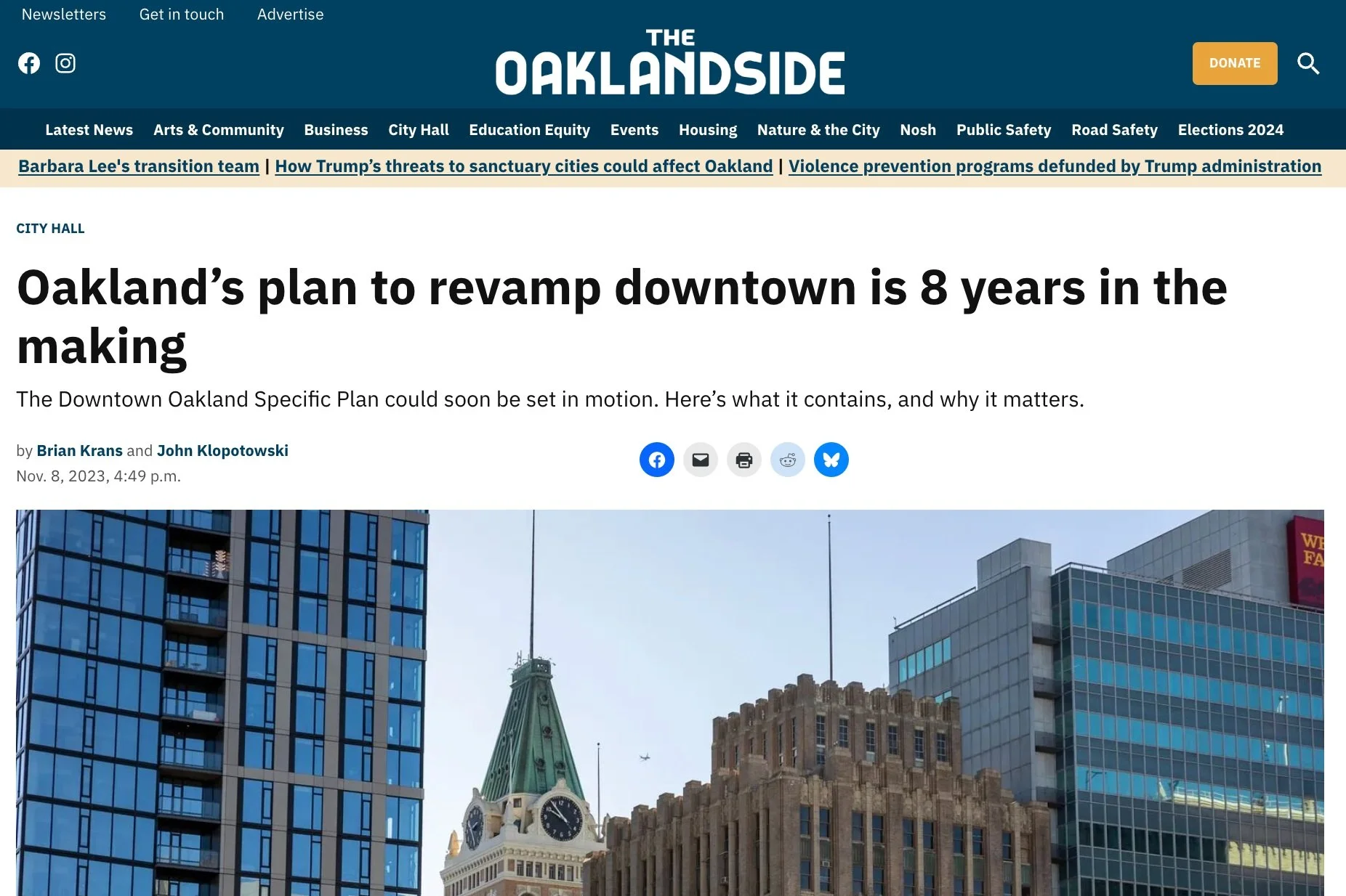 Plans to Revamp Downtown Oakland