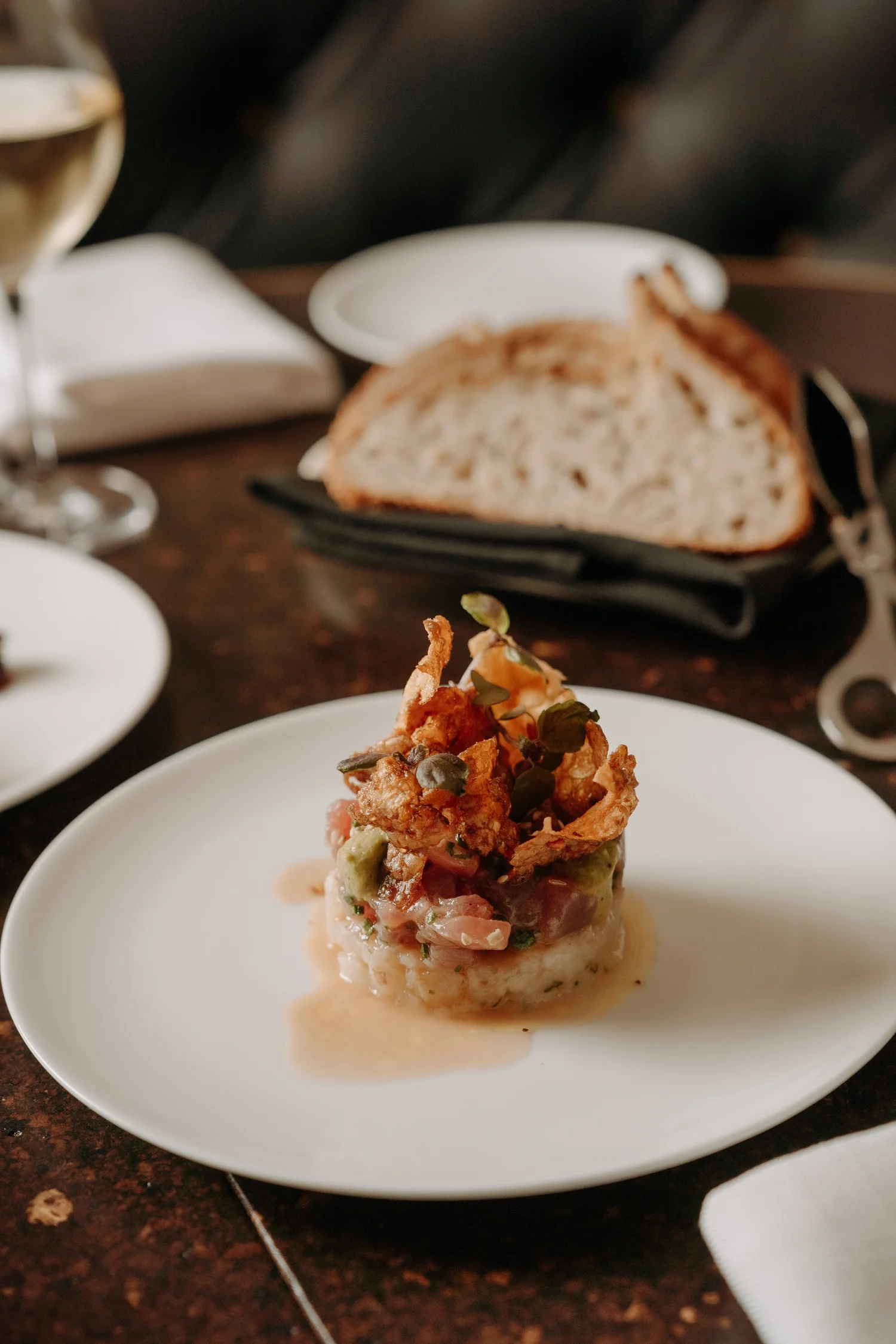 Yellowfin tuna tartare at Blackbird Melbourne