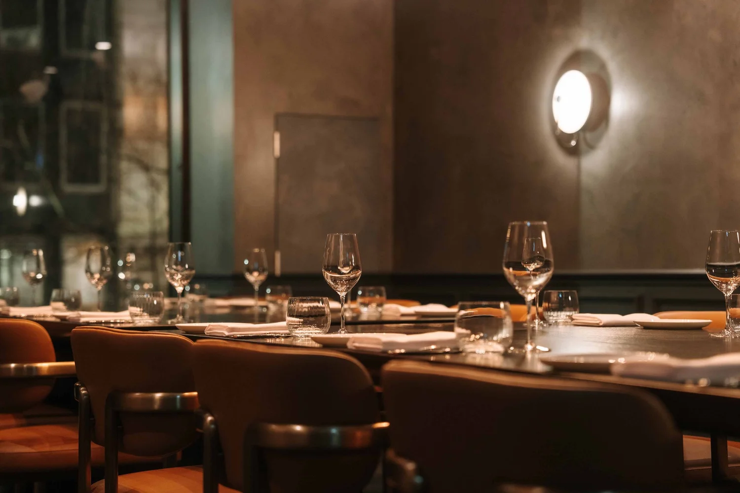 A close view of the table setting in Private Dining Room 3 at Blackbird Melbourne
