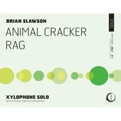 Cover of the book titled 'Animal Cracker Rag' by Brian Slawson, featuring a minimalist design with various green circles.