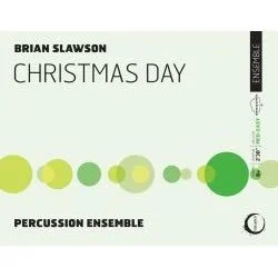 Book cover titled 'Christmas Day' by Brian Slawson featuring a series of green circles of varying sizes.