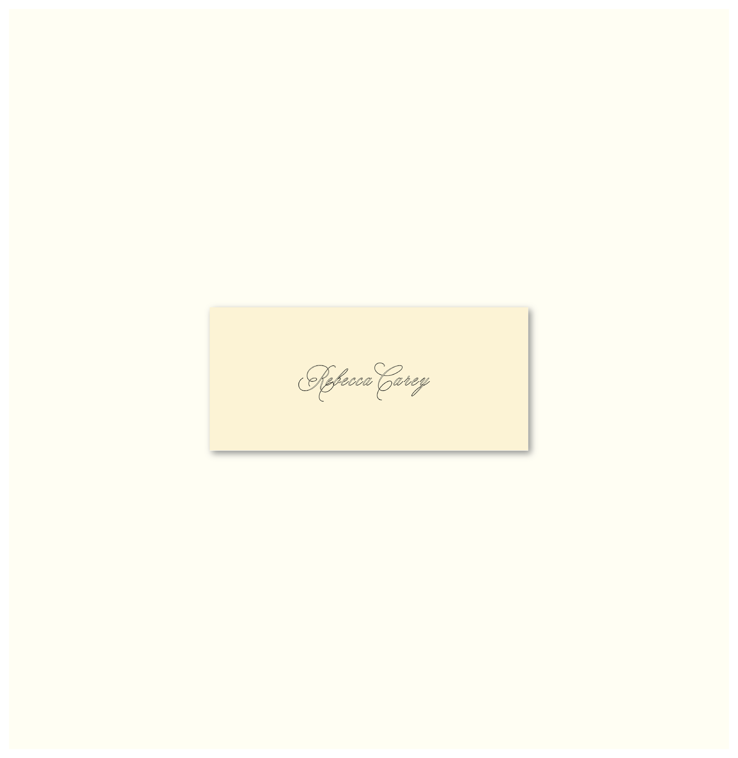 La Fleur Nouvelle Place Card Template (Option B)