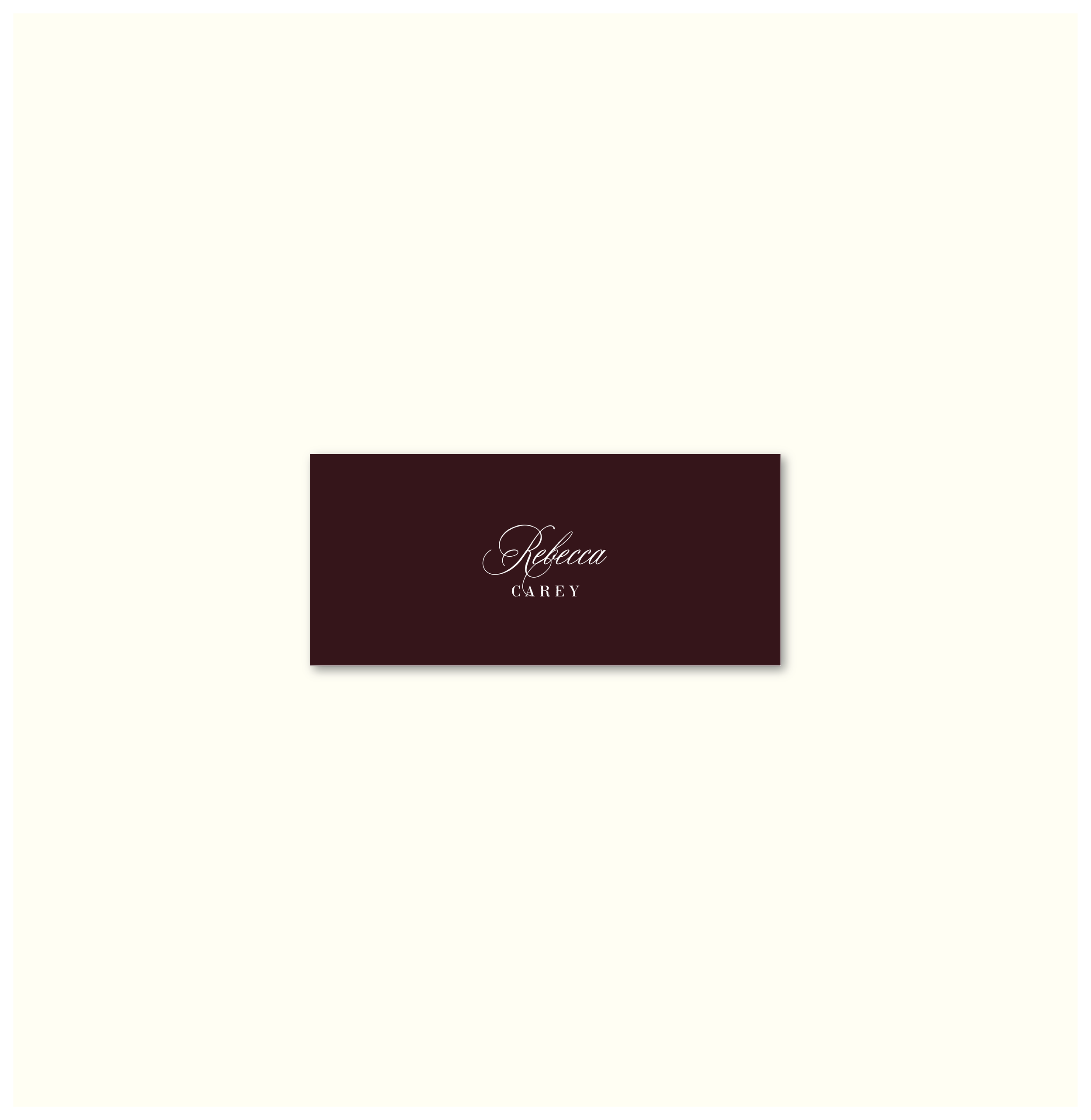 La Fleur Nouvelle Place Card Template (Option C)