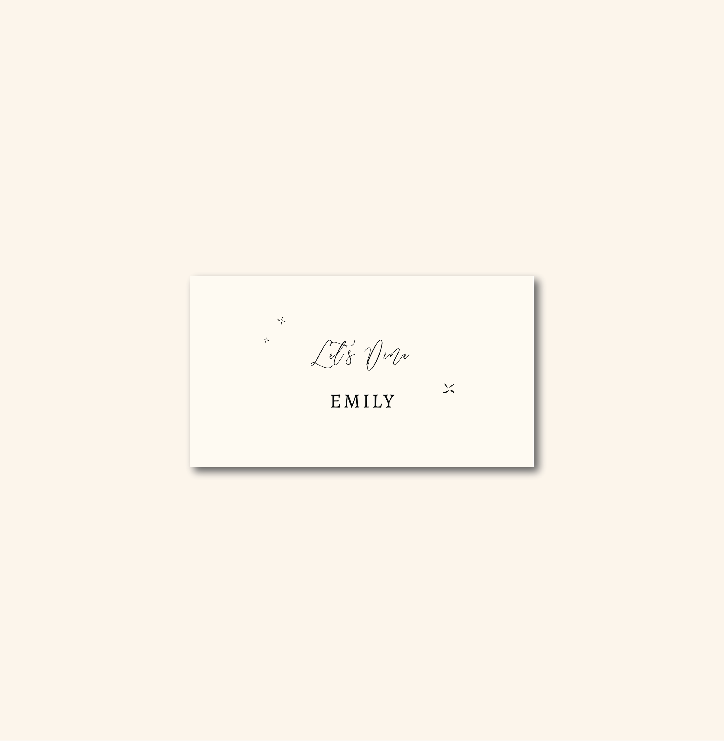 Davies Place Card Template (Option B)