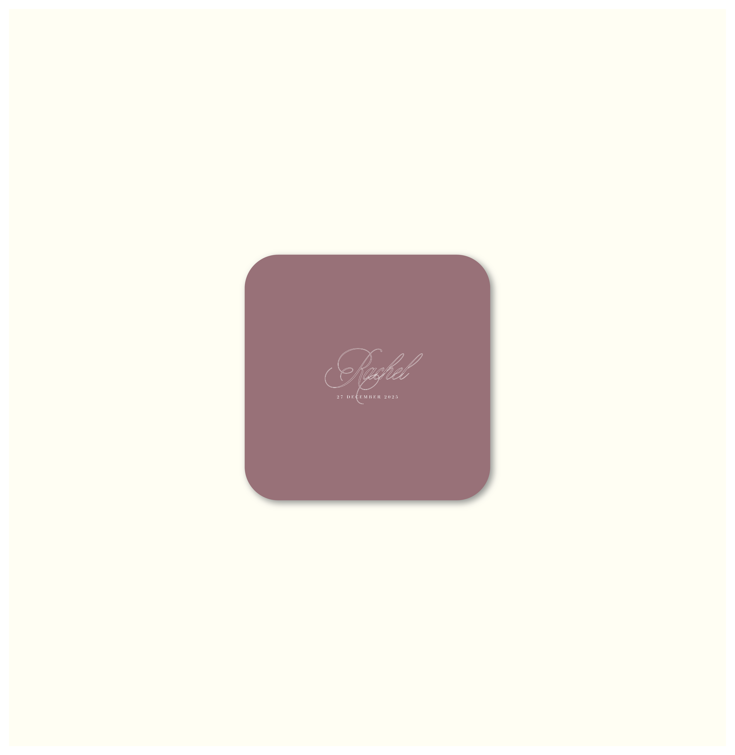 La Fleur Nouvelle Coaster Template (Option A)