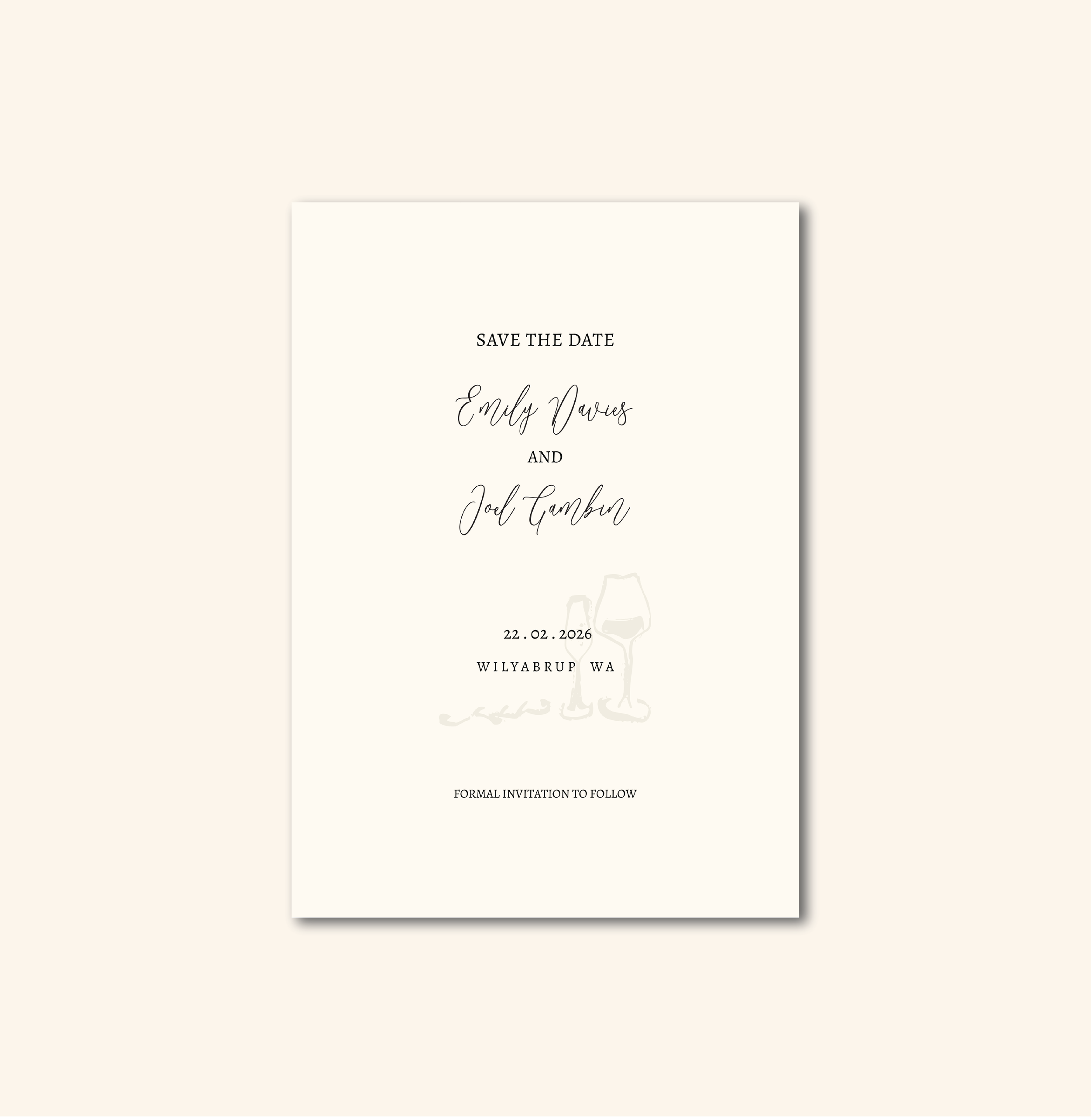 Davies Save The Date Template (Option D)