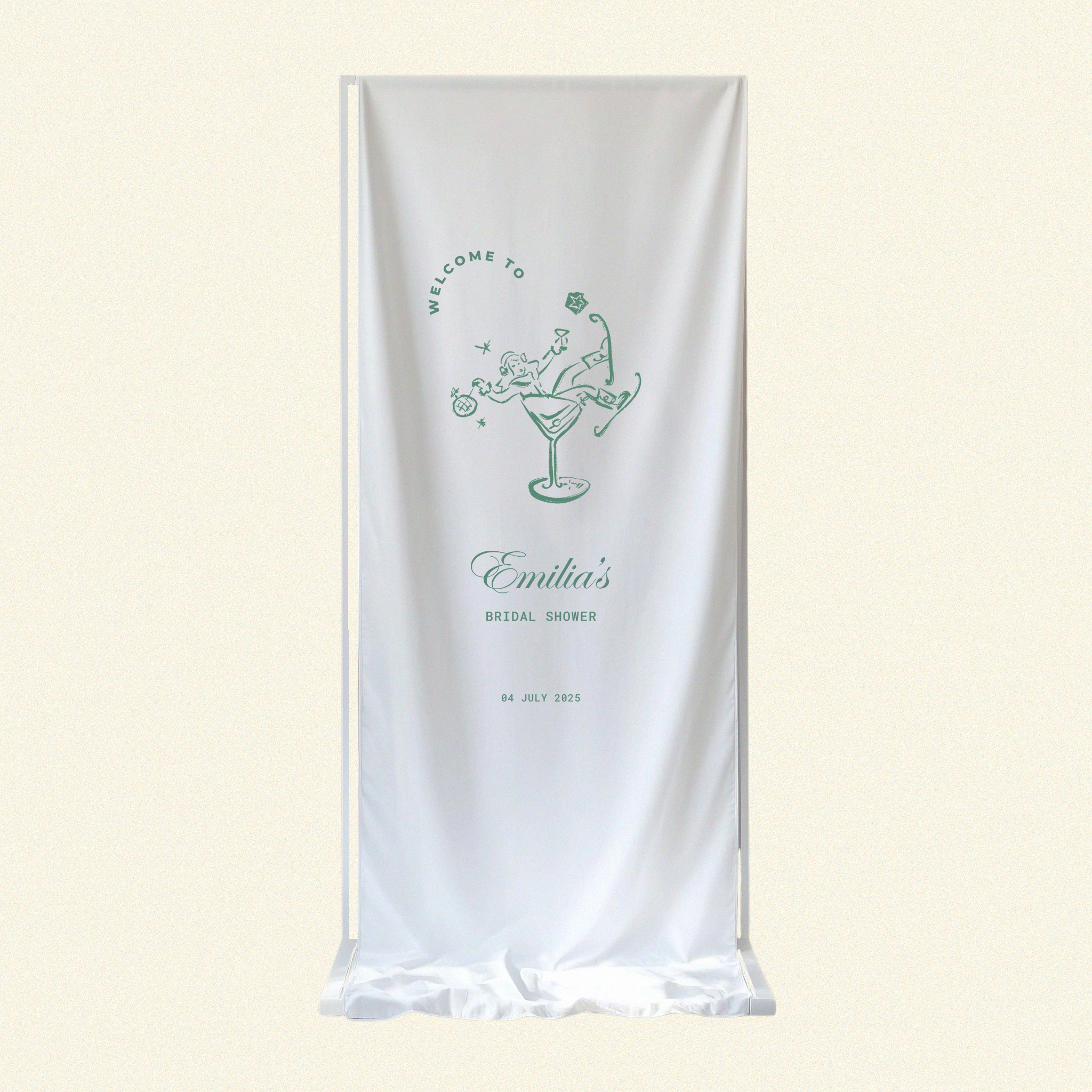 Après Ski Linen Welcome Sign (Option A)