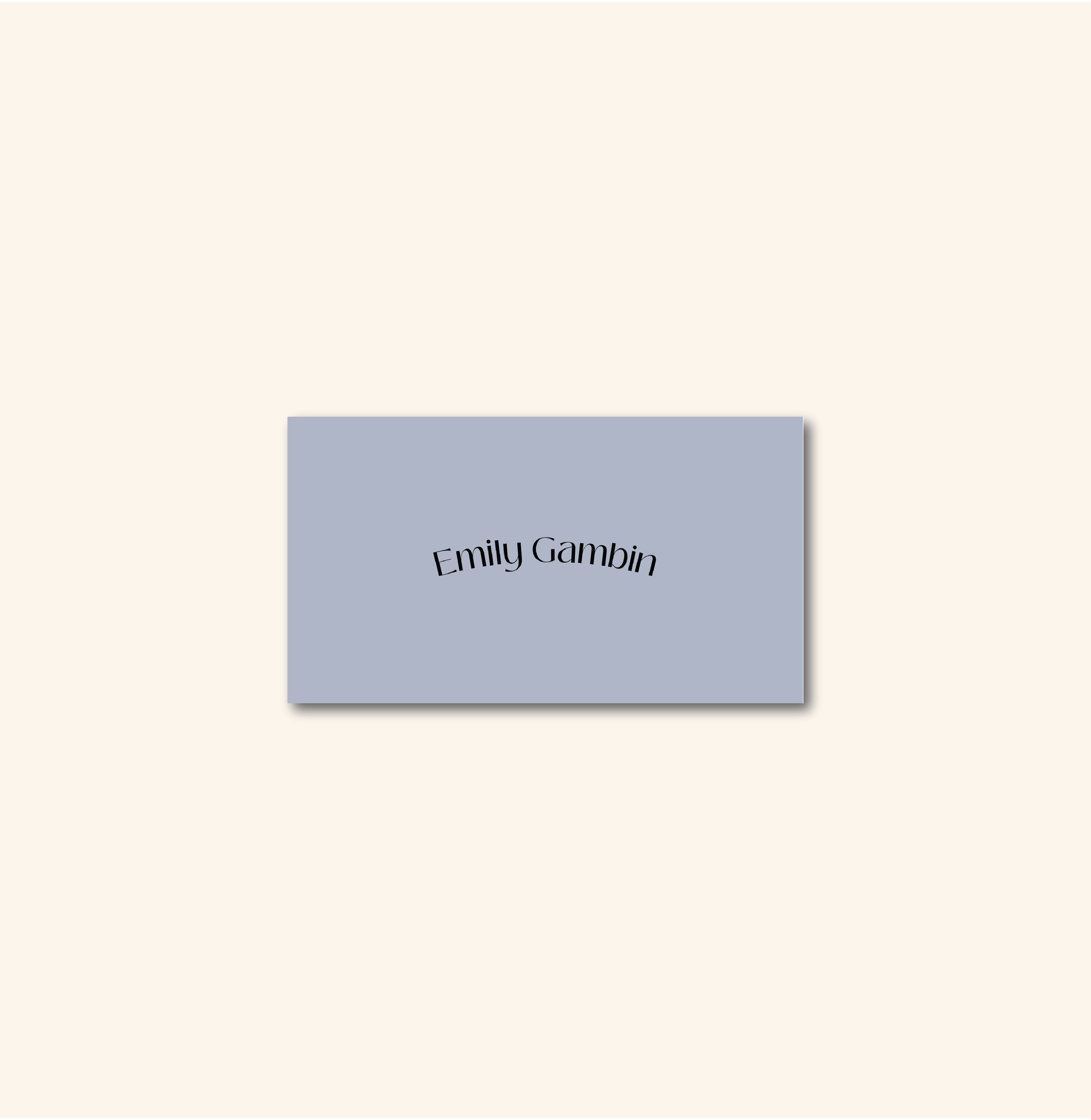 Davies Place Card Template (Option A)