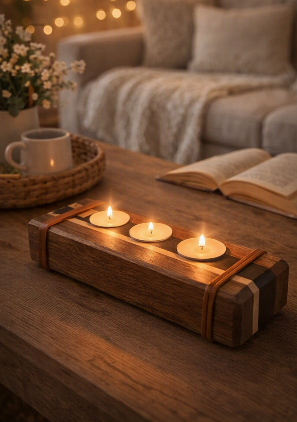 3 Candle Tea Light Bar