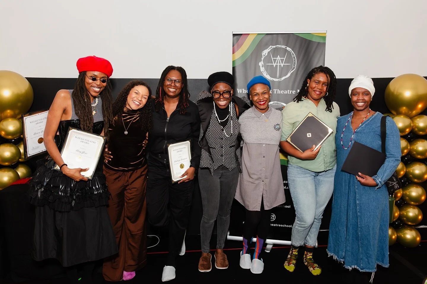 What a beautiful evening in honour of Black womyn in theatre @blacktheatreschool ! 

I&rsquo;m so grateful to @dr.dbiyounganitafrika to be part of the honouring and being honoured. 

There&rsquo;s so much more to come.

Photos by @thebrandedlens.ca 
