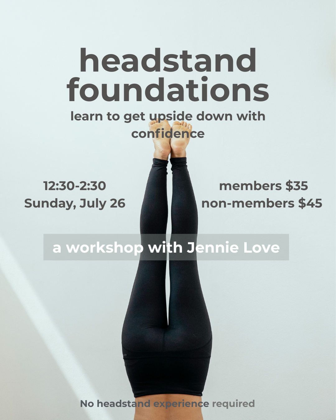 HEADSTAND LEARN YOGA NON HEATED SCOTTSDALE