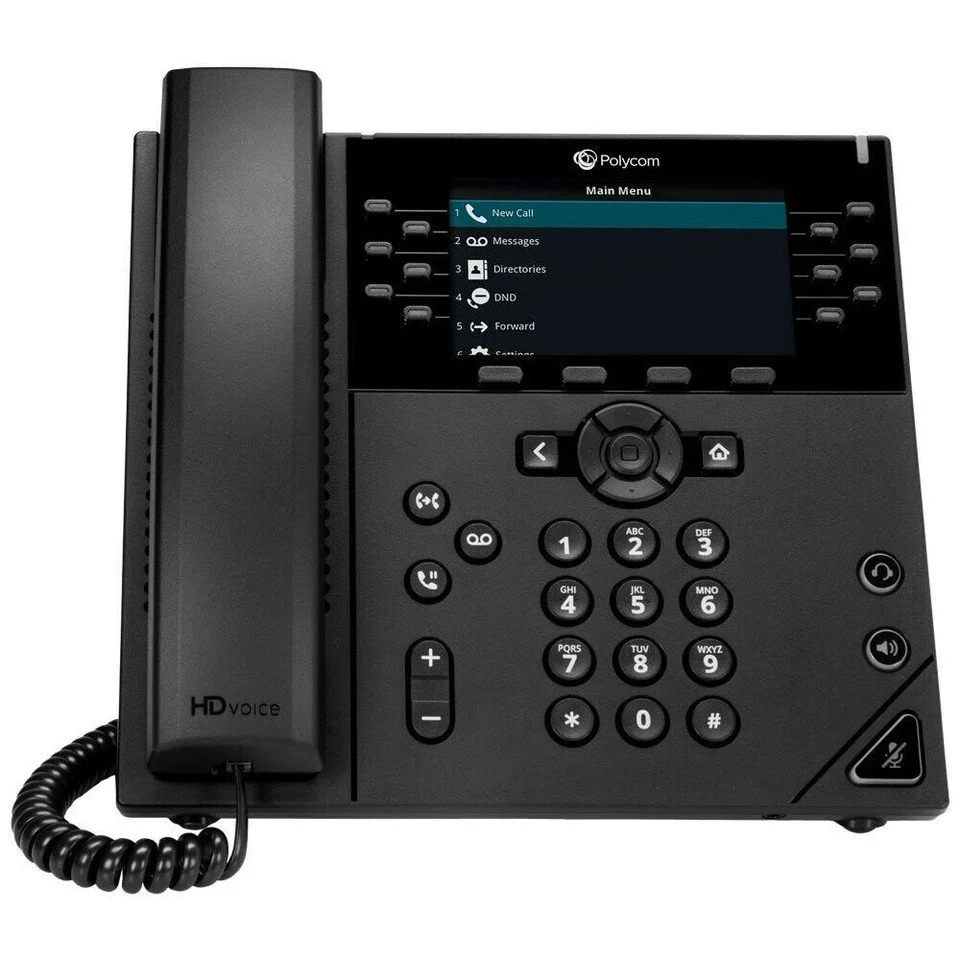 Polycom VVX 450 12-Line IP Phone 2200-48840-025 - Refurbished