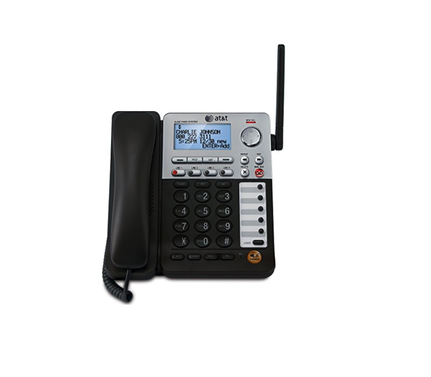 AT&T SB67148 SynJ 4-line Cordless/Corded Deskset - New