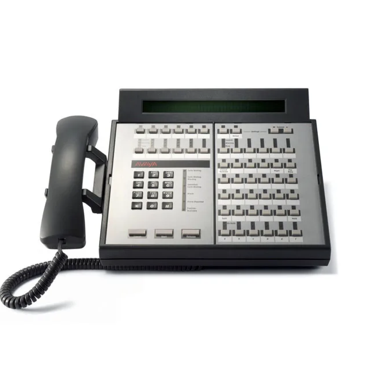 Avaya Definity 302D Attendant Console w/ Handset & Power adapter (Black) - Refurbished